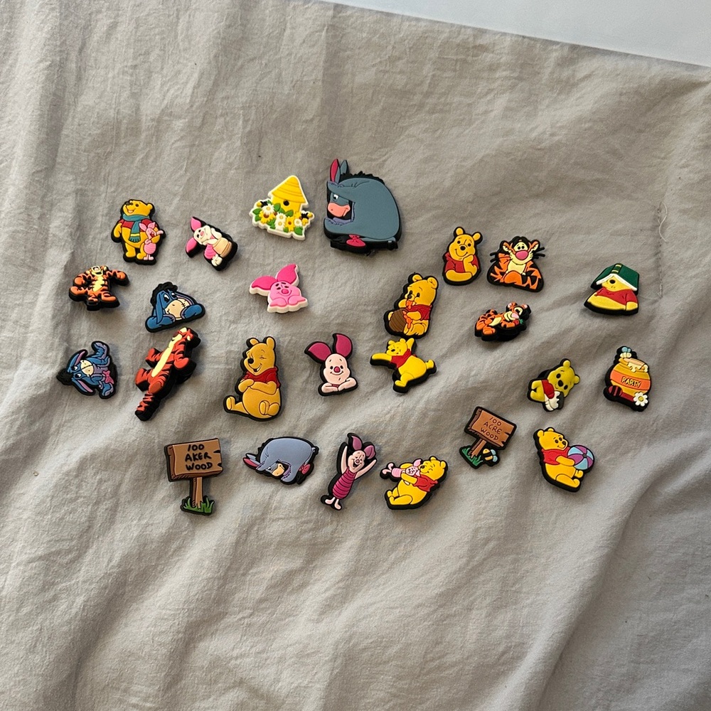 Winnie the Pooh Character croc jibbets